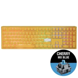 Геймърскa клавиатура Ducky One 3 Yellow, Cherry MX Blue