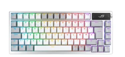 Безжична геймърска клавиатура Asus ROG Azoth, бял