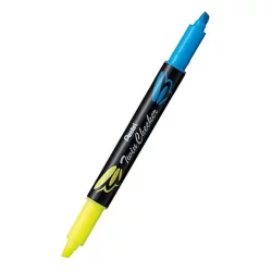 Highlighter Pentel Twin Checker yell/bl