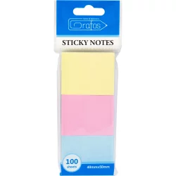 Sticky notes 50/40 colored pastel 3pcs