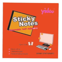 Sticky notes 75/75 red neon 100 sheets