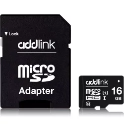 Micro SD card 16GB Addlink + adapter