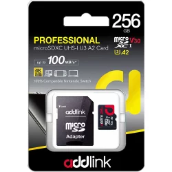 Memory Card 256GB Addlink V30 V2 Pro