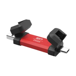 Външен твърд диск Silicon Power SSD DS72 Red, 250GB