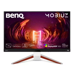 Геймърски монитор BenQ EX2710U MOBIUZ, 27\" IPS UHD, бял