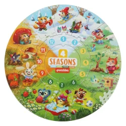 Pino toys round puzzle Learning the seasons and months 2+