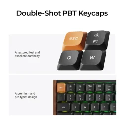 Безжична геймърска клавиатура Keychron K3 MAX SE, черен