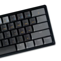 Геймърска клавиатура Keychron K12, Gateron Blue, White LED, черен