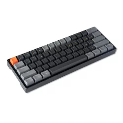 Keychron K12 Gaming Keyboard Aluminum, Gateron Brown, RGB LED, Black