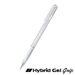 Ролер Pentel Hybrid Pastel 0.8 мм бял