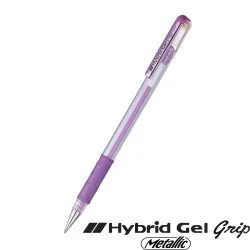 Ролер Pentel Hybrid Metal 0.8мм лилав