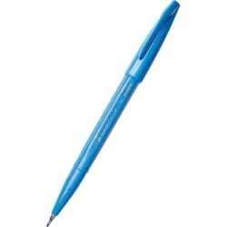 Pentel Brush Sign Pen neon blue