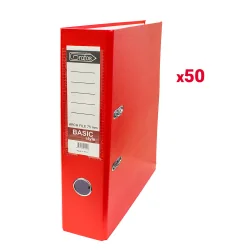 Класьор GRAFOS BASIC PP A4 8см чрв оп.50