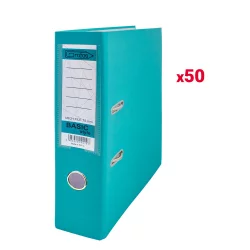 Lever arch file GRAFOS A4 8cm turq 50pcs