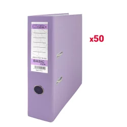 Класьор GRAFOS BASIC PP A4 8см лил оп.50