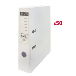 Класьор GRAFOS BASIC PP A4 8см бял оп.50
