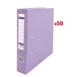 Lever arch file GRAFOS A4 5cm purp 50pcs