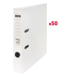 Класьор GRAFOS BASIC PP A4 5см бял оп.50