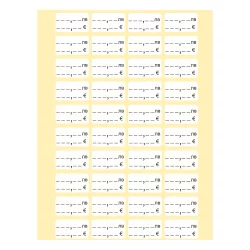 Price labels lv/€ 28/16 2000pcs