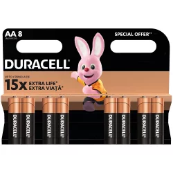 Alk. battery Duracell AA/LR6 Basic pc.8