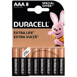 Alk. battery Duracell Basic AAA/LR03 pc8