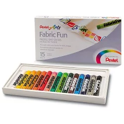 Пастели текстилни Pentel Arts 15 цвята