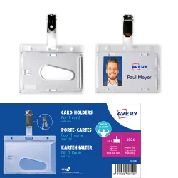 Бадж с клипс Avery 85/54 25бр