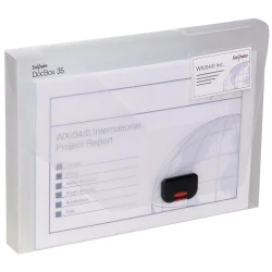 Кутия Snopake docbox А4 pp 35мм прозр.