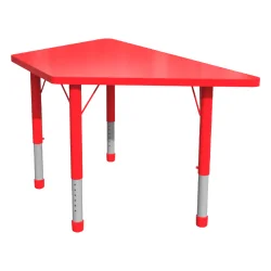 Маса регулируема двойна Трапец червена