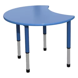 Adjustable table Donat Ф90/55-75 blue