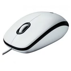 Мишка Logitech B100, бяла