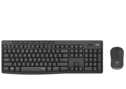 Комплект Logitech MK295 Silent безжична клавиатура+мишка, графит