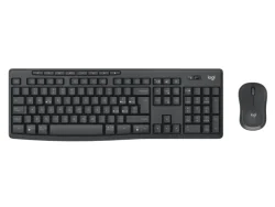 Комплект Logitech MK370 безжична клавиатура + мишка, черен