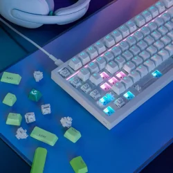 Геймърска клавиатура Logitech G316 X 75, бял