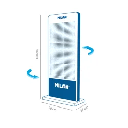 Metal display Milan 70/37/160cm 2p.
