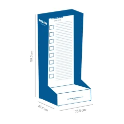 Metal display Milan 75.5/40.5/184.5cm