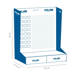 Metal display Milan 151/41.5/183cm