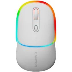 Wireless mouse Canyon MW-22, White/White scroll