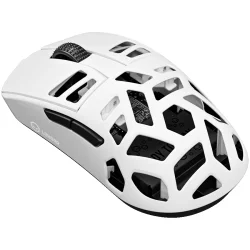 Безжична геймърска мишка Lorgar MSE90W, бял