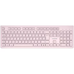 Безжична клавиатура Canyon HKB-W01, Silent, бежов
