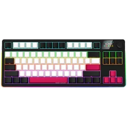 Lorgar Wireless Gaming Keyboard KBP70TKLW, Black/red
