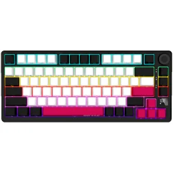 Lorgar Wireless Gaming Keyboard KBP7075W, Black/red