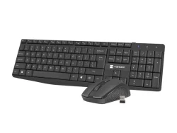 Natec Wireless keyboard + mouse set Squid, Black