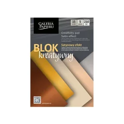 Дизайнерски блок Satin Effect А4 5цв 15л
