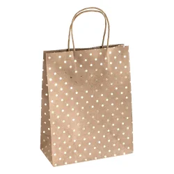 Craft Bag M Gold Dots 5pcs