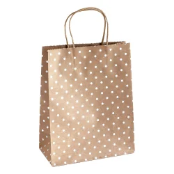Craft Bag M Silver Dots 5pcs