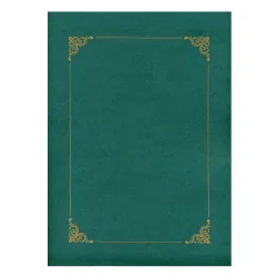 Папка за сертификат 220414 зелен 10бр