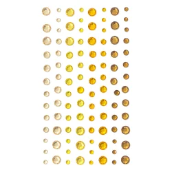 Самозалепващи кристали 3–6мм 104бр жълт