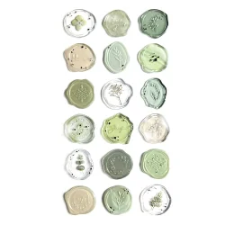 Самоз.восъчен печат светло зелени 18бр