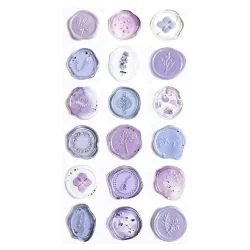 Wax Seal Stickers Light Lilac 18pcs